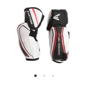 Easton Synergy 450 Protective‎ Elbow Guard - Black, White, Red, size medium